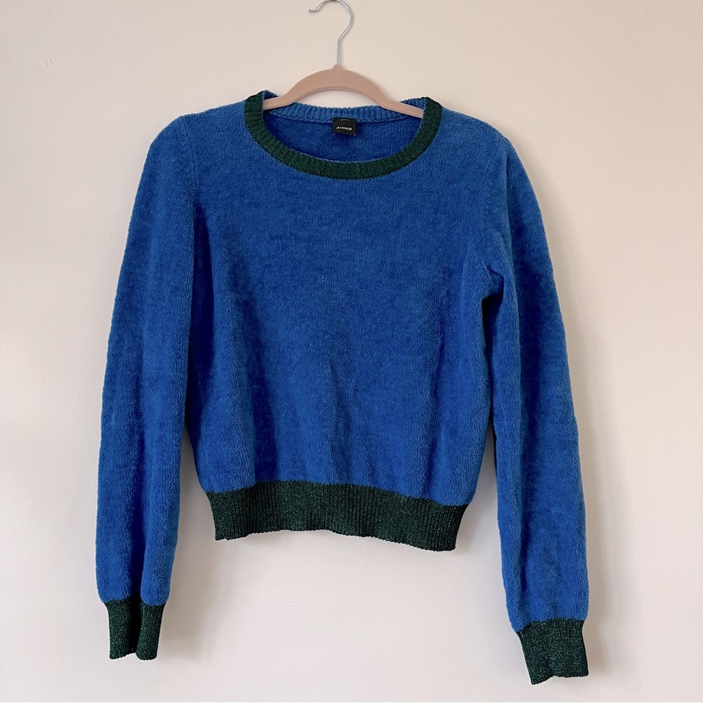 PINKO blue and green sweater